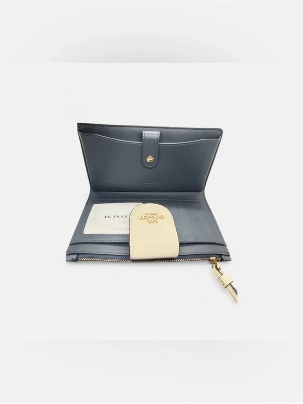 COACH Denim Multi Tech Wallet in Colorblock Signature Canvas/NWT